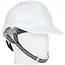 GEKO Verstelbare veiligheidshelm - HDPE - Wit - 53-62 cm - Weerbestendig