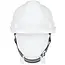 GEKO Verstelbare veiligheidshelm - HDPE - Wit - 53-62 cm - Weerbestendig