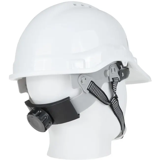 GEKO Verstelbare veiligheidshelm - HDPE - Wit - 53-62 cm - Weerbestendig