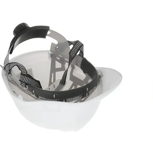 GEKO Verstelbare veiligheidshelm - HDPE - Wit - 53-62 cm - Weerbestendig