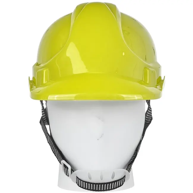 GEKO Veiligheidshelm - Verstelbaar - Geel - HDPE - Voor Diverse Weersomstandigheden