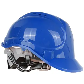 GEKO Verstelbare veiligheidshelm - HDPE - Blauw - 53-62 cm - Voor alle weersomstandigheden