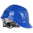 GEKO Verstelbare veiligheidshelm - HDPE - Blauw - 53-62 cm - Voor alle weersomstandigheden