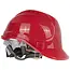 GEKO Rode veiligheidshelm - Verstelbare maat - HDPE - Geschikt voor -10°C tot +50°C - CE-gecertificeerd