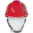 GEKO Rode veiligheidshelm - Verstelbare maat - HDPE - Geschikt voor -10°C tot +50°C - CE-gecertificeerd