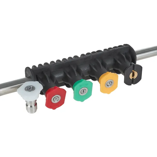 GEKO Lance gebogen 15° - Set van 5 spuitmonden - Max 350 bar - Snelle koppeling