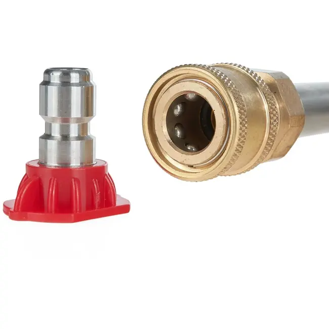 GEKO Lance gebogen 15° - Set van 5 spuitmonden - Max 350 bar - Snelle koppeling