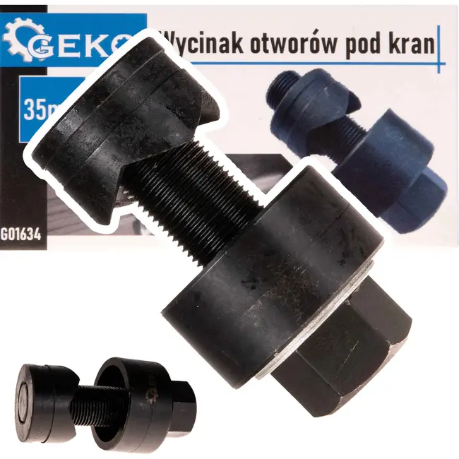 GEKO 35 mm tapgatfrees - twee snijbladen - duurzaam 40CR staal