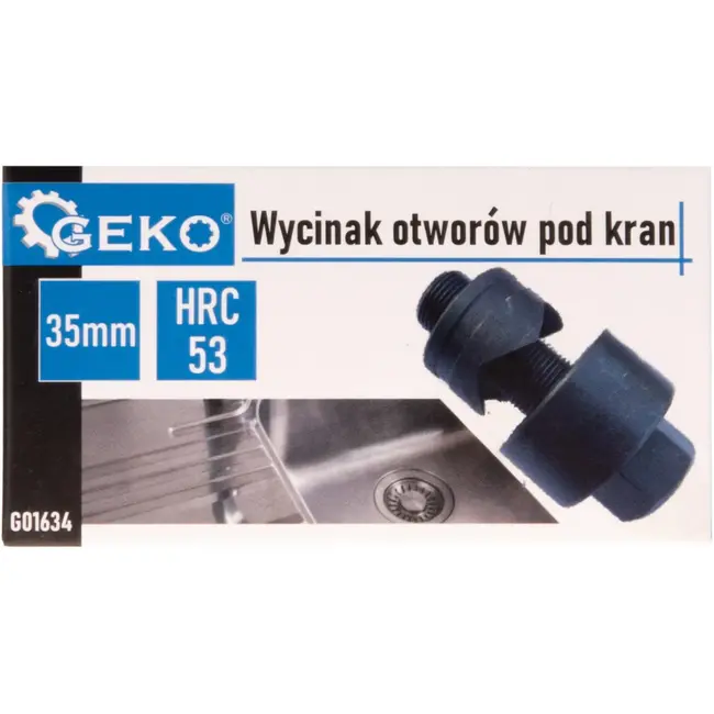 GEKO 35 mm tapgatfrees - twee snijbladen - duurzaam 40CR staal