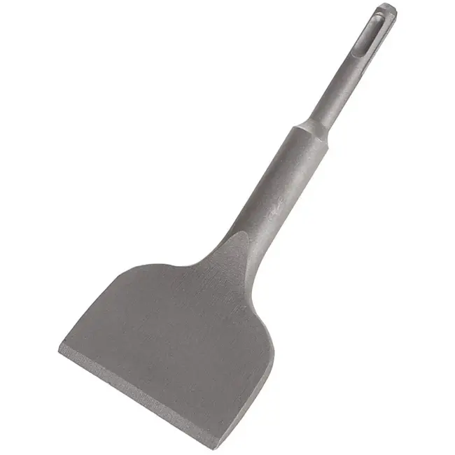 GEKO Gebogen SDS Plus beitel - 75 mm breed - 165 mm lang - Voor veelzijdige sloop- en renovatiewerken