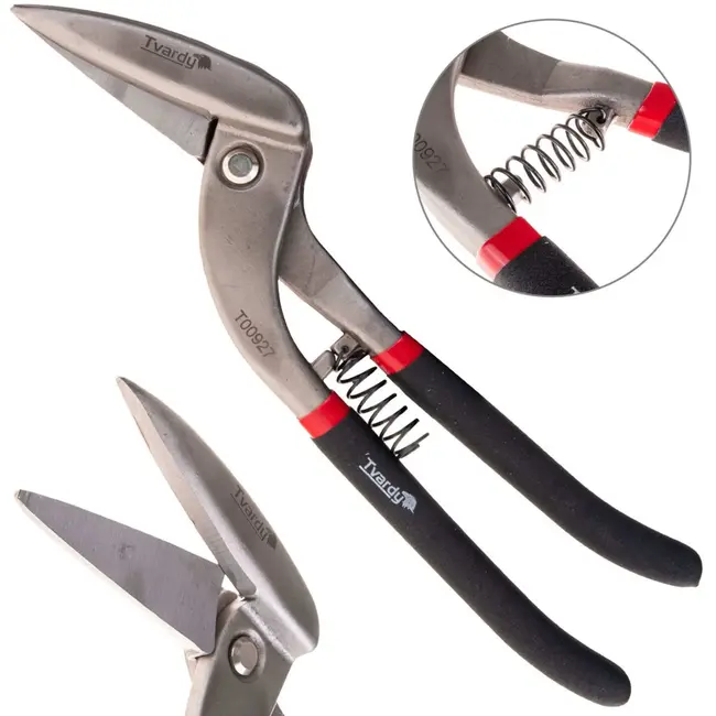 Tvardy Rechtsgebogen pelikaanscharen - CrV staal - 300 mm - Anti-slip handgrepen