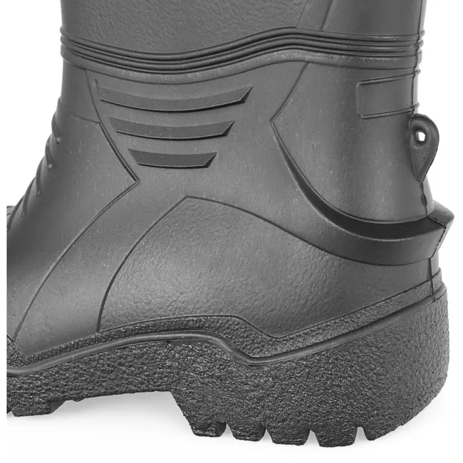 GEKO Zwarte herenlaarzen - Waterdicht PVC - Antislip en olie-resistent - Maat 46 - Hoogte 38 cm