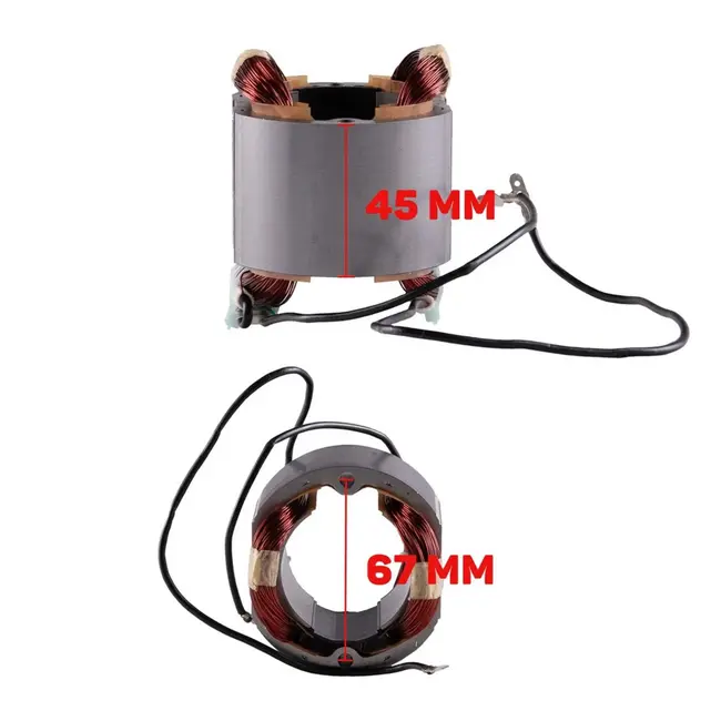 GEKO Stator voor elektrische cultivator - 32 cm - Compact ontwerp - Duurzaam materiaal