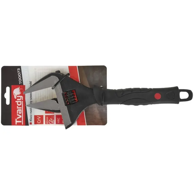 Tvardy Verstelbare moersleutel - extra brede bek - 0-60 mm - ergonomisch - CrV staal