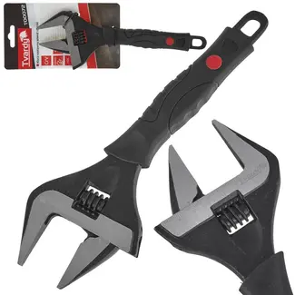 Tvardy Verstelbare moersleutel - extra brede bek - 0-50 mm - ergonomisch - CrV staal