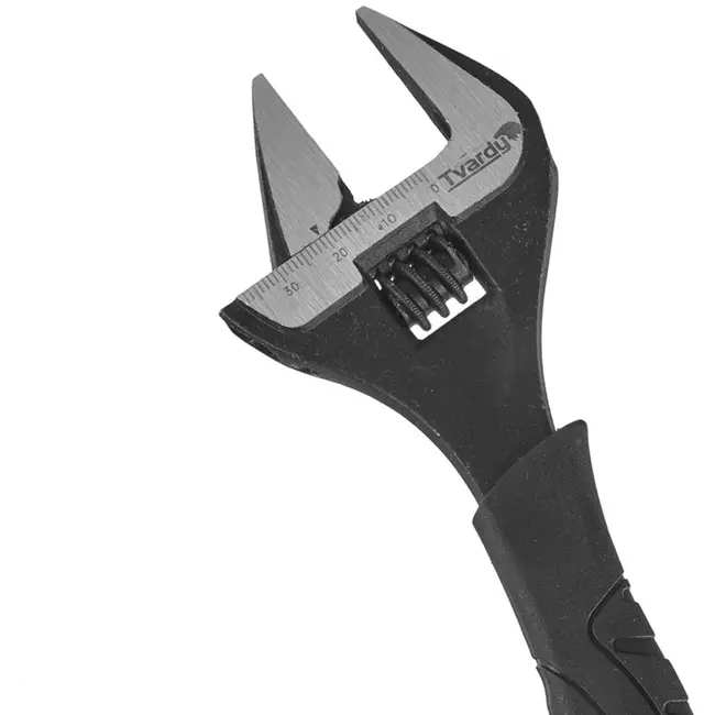Tvardy Verstelbare moersleutel - extra brede bek - 0-39 mm - ergonomisch - CrV staal