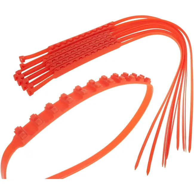 GEKO Anti-slip bandenstraps - Zelfstrakkend - Nylon - 10 stuks - Weerbestendig