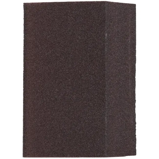 GEKO Schuurblok met schuine kant - 125x90x25 mm - P120 korrel - Ergonomisch ontwerp