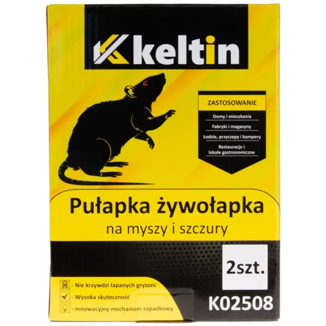 Keltin Twee stuks muizenval - humaan - ontsnappingsvrij - transparant groen - compact formaat