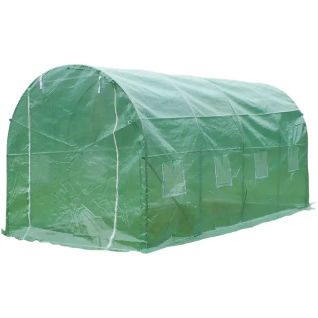 John Gardener Tuinserre - UV-bestendig - Dubbele ingang - 4x2,5x2 m