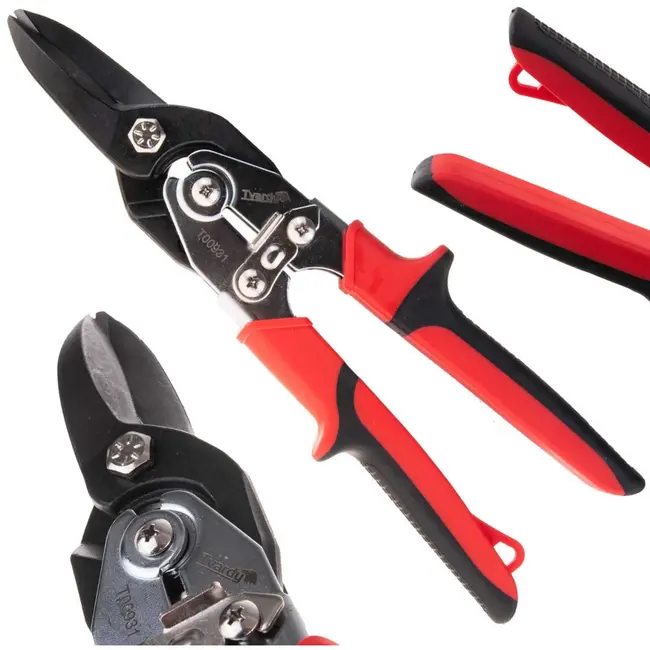 Tvardy Rechte blikschaar - CrV staal - 250 mm - Antislip handgreep