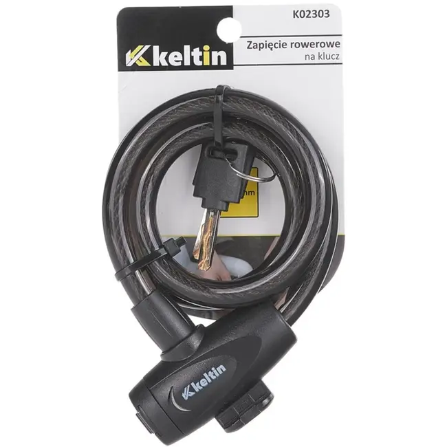 Keltin Fietsslot met sleutel - 12 mm dik - 80 cm lang - Weerbestendig - Inclusief 2 sleutels