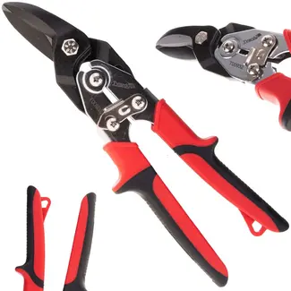 Tvardy Rechtsknippende blikschaar - 250 mm - CrV staal - Anti-slip handgrepen