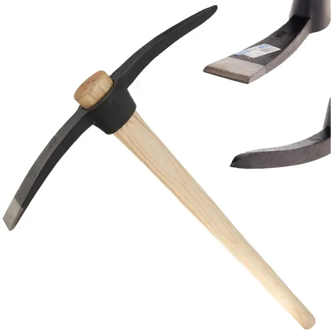 GEKO Pickaxe - Houten Steel - 2.5 kg - Ergonomisch Design - Duurzaam