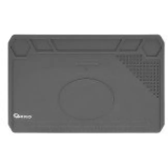 GEKO Siliconen soldeermat - 350x220 mm - Hittebestendig tot 500°C - Met magnetische vakken en liniaal