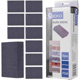 GEKO Schuurblokset - Foam - Fijn Schuren - 70x100x25mm - 10 stuks