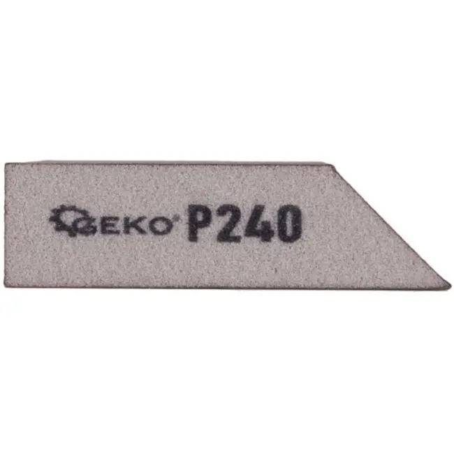 GEKO Schuurspons - Afgeschuind - P240 - 125x90x25 mm - Ergonomisch Design