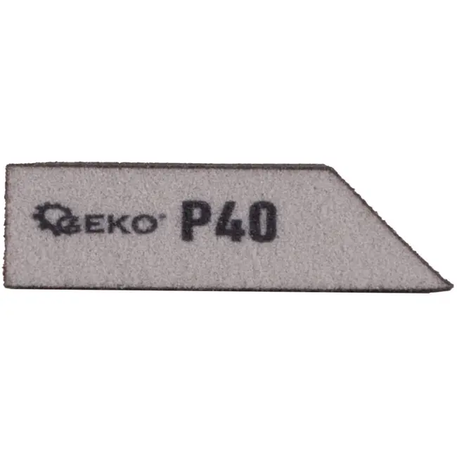 GEKO Schuurspons Schuin - P40 Korrel - 125x90x25 mm - Voor Hout, Metaal & Composieten