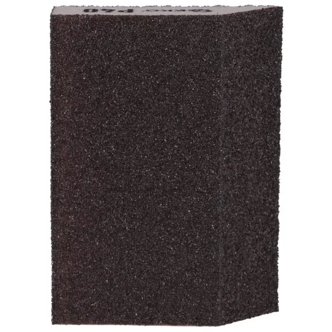 GEKO Schuurspons Schuin - P40 Korrel - 125x90x25 mm - Voor Hout, Metaal & Composieten