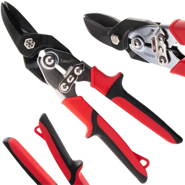 Tvardy Linkshandige blikschaar - 250 mm - CrV staal - Antislip handgreep