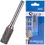 GEKO Tungsten carbide frees - 12mm diameter - 25mm lengte - 6mm schacht - Dubbele snijkanten