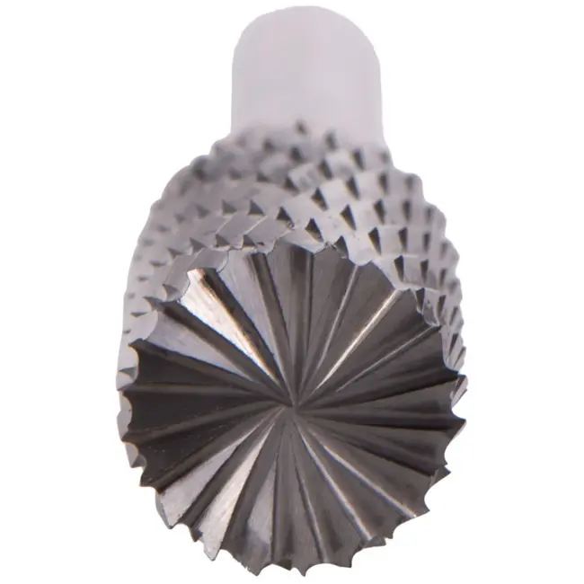 GEKO Tungsten carbide frees - 12mm diameter - 25mm lengte - 6mm schacht - Dubbele snijkanten