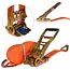 GEKO Ergonomische spanband - 10m - 5 ton - 50mm - oranje