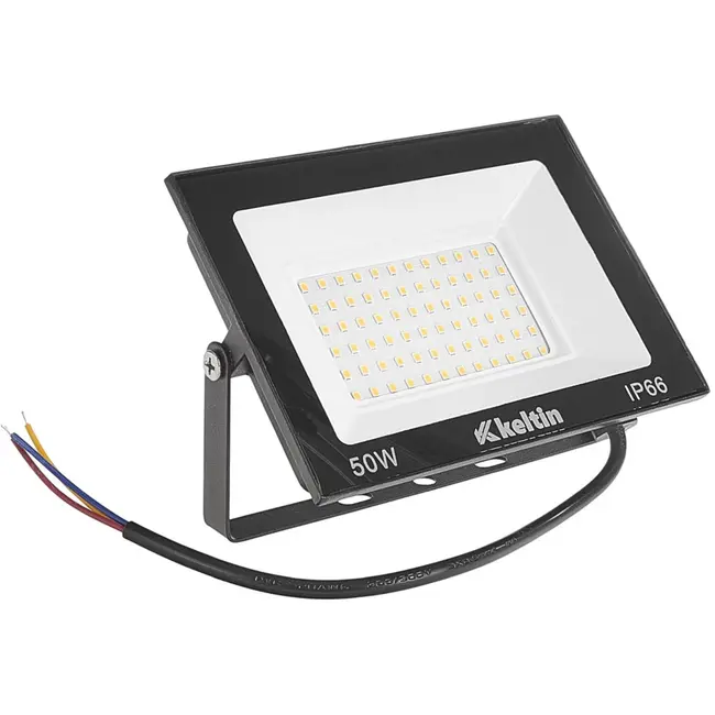 Keltin LED floodlight - 50W - koud wit 6500K - IP66 - verstelbaar - aluminium