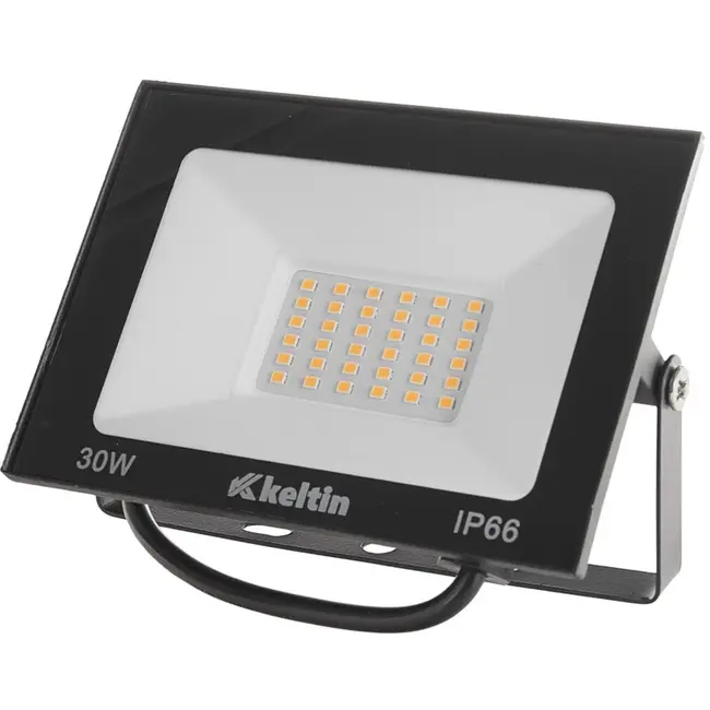 Keltin LED schijnwerper - 30W - koud wit 6500K - IP66 - verstelbaar - aluminium en glas
