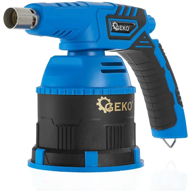 GEKO 360° draaibare soldeerlamp - piezo-ontsteking - ergonomisch - windbescherming - verstelbare vlam