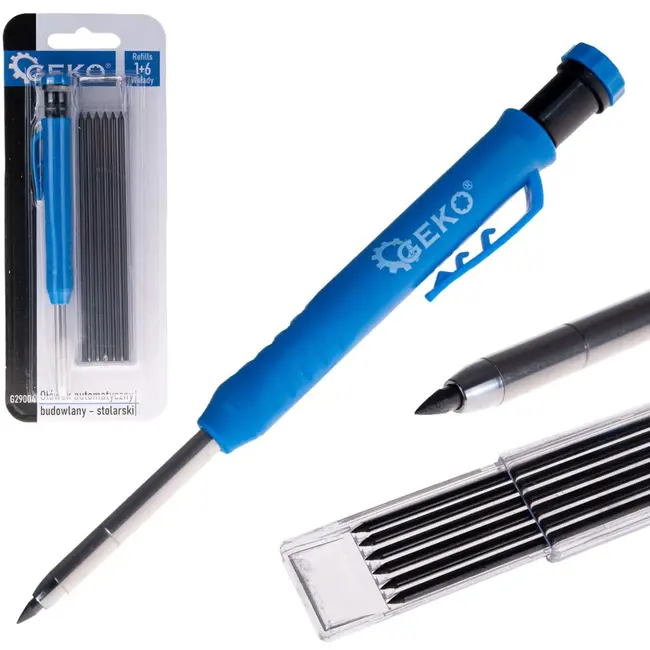 GEKO Technisch potlood - Automatische punt - Inclusief 7 vullingen - 150 mm - Duurzaam ABS ontwerp