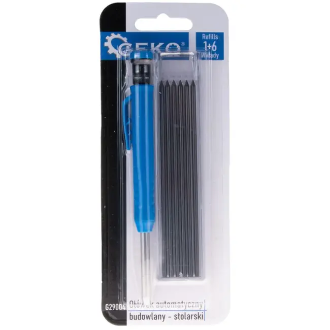 GEKO Technisch potlood - Automatische punt - Inclusief 7 vullingen - 150 mm - Duurzaam ABS ontwerp