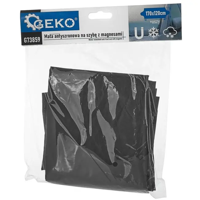 GEKO Winter voorruit anti-vriesmat - Magnetisch - 170x120 cm - Aluminiumconstructie