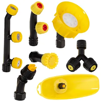 GEKO Set van 7 spuitmonden - Variabele doorstroom - Diverse vormen