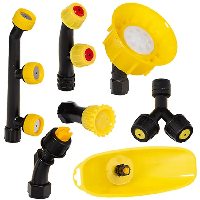 GEKO Set van 7 spuitmonden - Variabele doorstroom - Diverse vormen