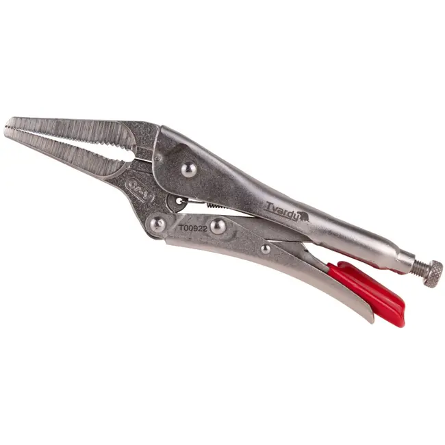 Tvardy Lange rechte bek tang - 225 mm - CrV staal - Vergrendeling - 0-55 mm bereik