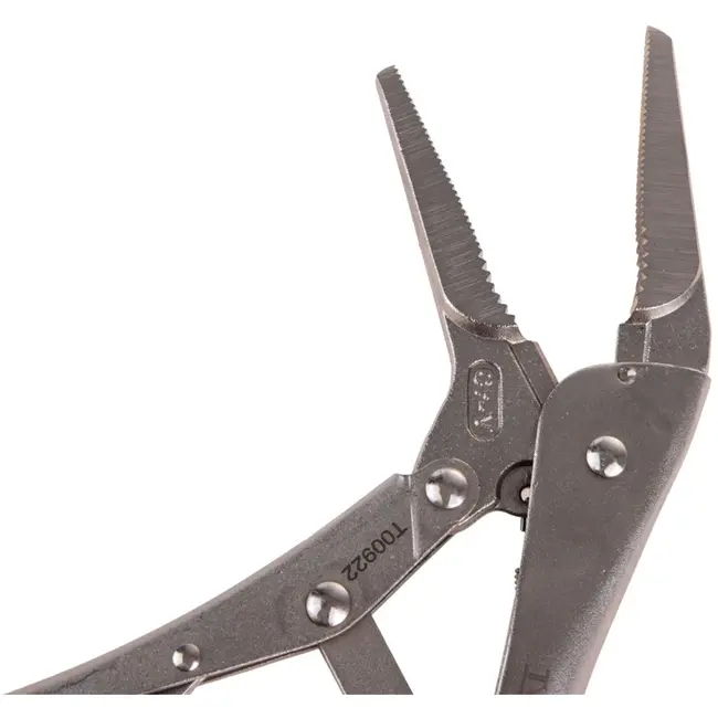 Tvardy Lange rechte bek tang - 225 mm - CrV staal - Vergrendeling - 0-55 mm bereik