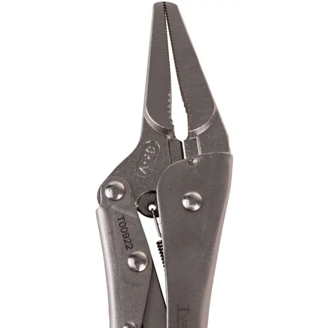 Tvardy Lange rechte bek tang - 225 mm - CrV staal - Vergrendeling - 0-55 mm bereik