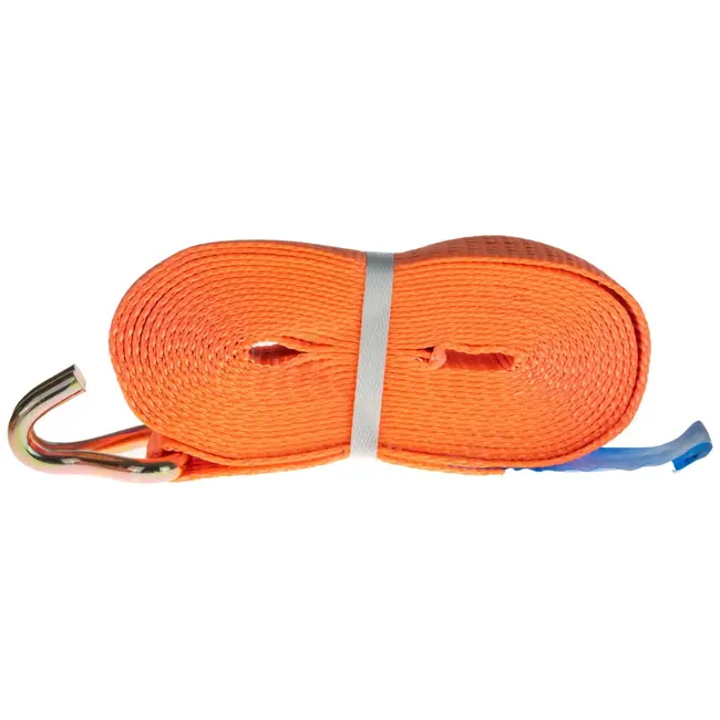 GEKO Ergonomische spanband - 8m - 5 ton - 50mm breed - Oranje