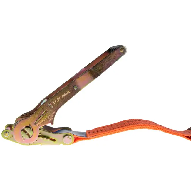 GEKO Ergonomische spanband - 8m - 5 ton - 50mm breed - Oranje
